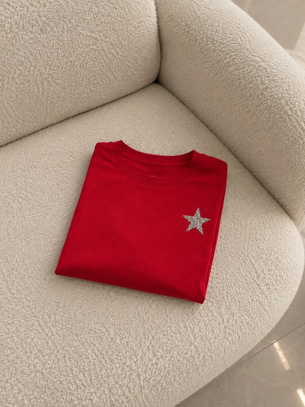 تیشرت گلدن گوس قرمز ۱۰۰۱